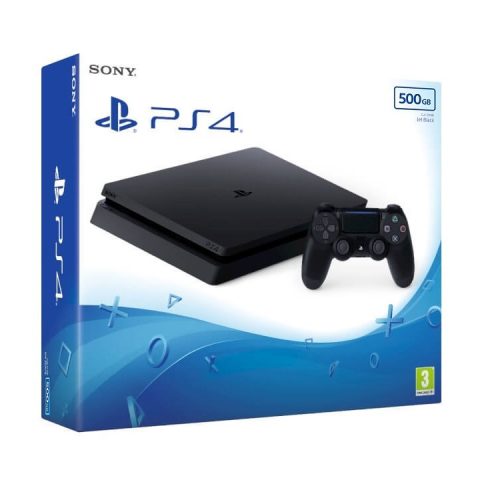 PS4 Slim 500 GB CUH-2216A alapgép fekete használt 