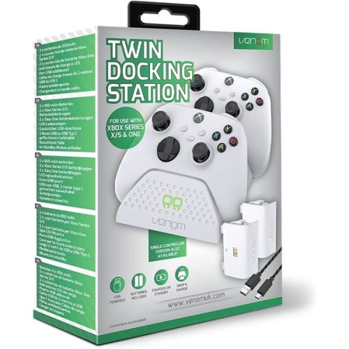 Twin Docking Station XBOX Series X/S & One fehér