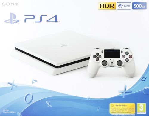 PS4 Slim 500GB CUH-2216A alapgép fehér használt