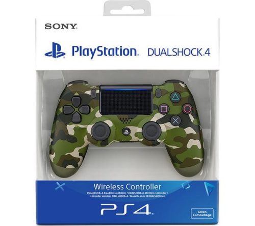 PS4 kontrolller vezeték nélküli Green Camouflage