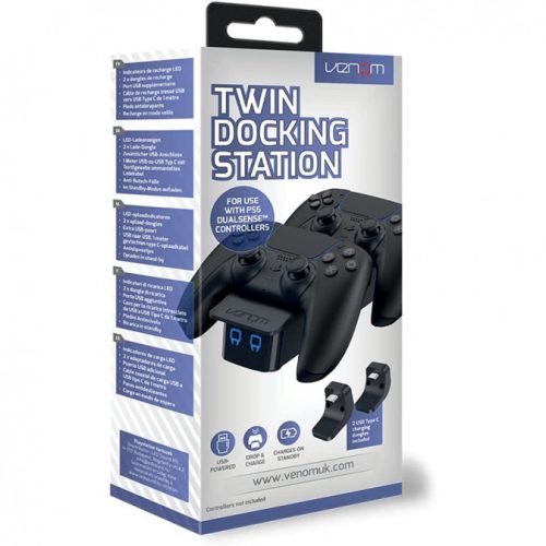 Twin Docking Station PS5 fekete