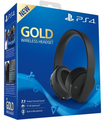 PS4 vezeték nélküli Gold Headset 7.1