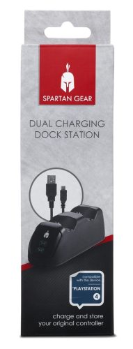 Spartan Gear Dual Charging Dock Station PS4 fekete