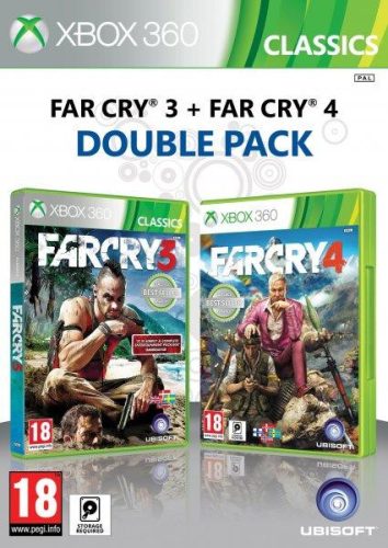 Far Cry 3 + Far Cry 4 Double Pack XBOX 360 használt